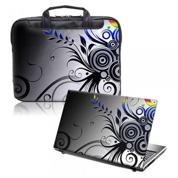 Torba na notebooka laptopa 15" - 15.6" + vinylowa okładka na lapropa
